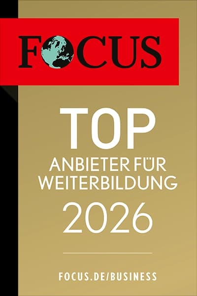 Qualitätssiegel von Focus – Top Anbieter für Weiterbildung