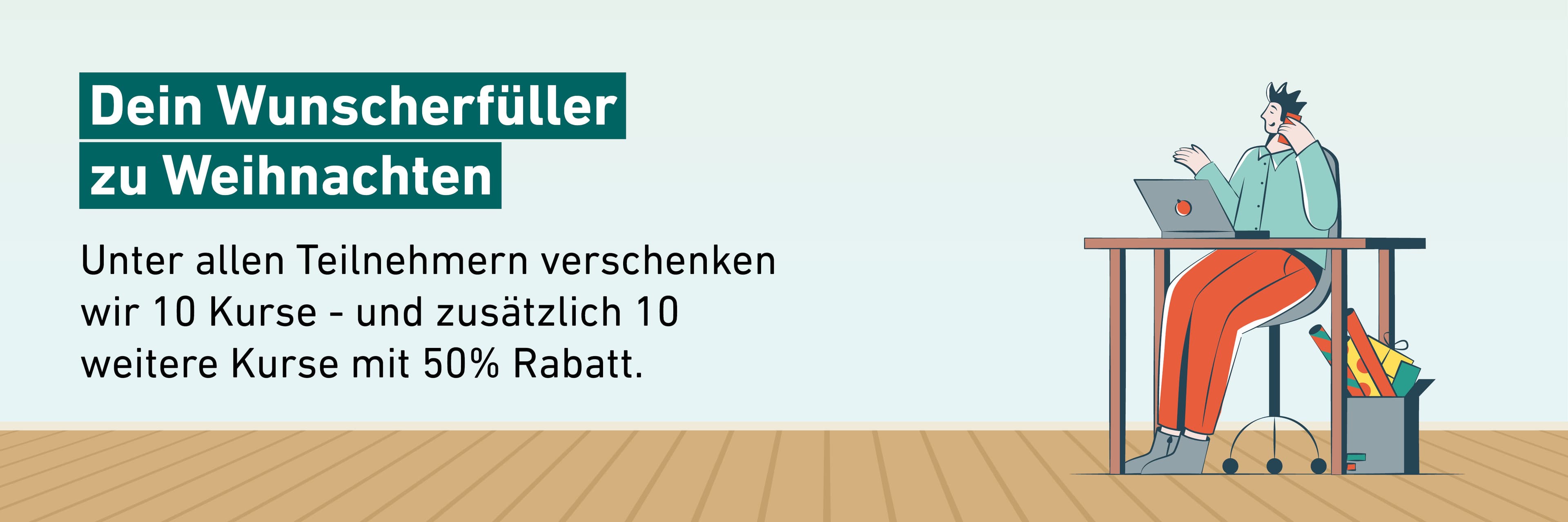 Ein Mann sitzt an einem Computer und telefoniert