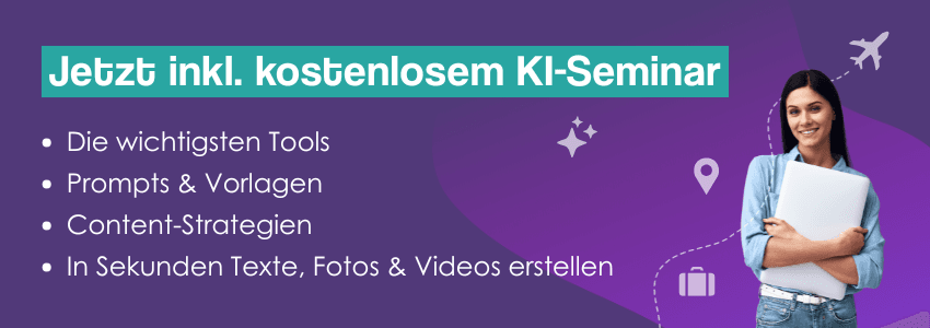 Banner Kostenloses KI Seminar inklusive